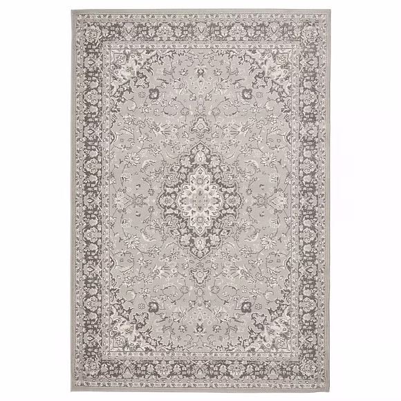 Vloerkleed laagpolig grijs 180x80