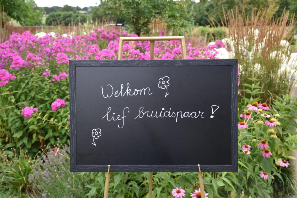 welkomsbord goud brood